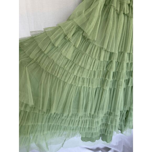 B. Darlin Prom/Formal/Bridesmaid Dress, Size 9/10 Sage Green, Tulle, Flowy - Picture 13 of 13